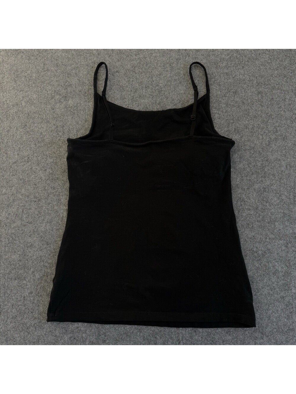 M Women's Express Black Tank Camisole Built In Support Cups Stretchy Casual